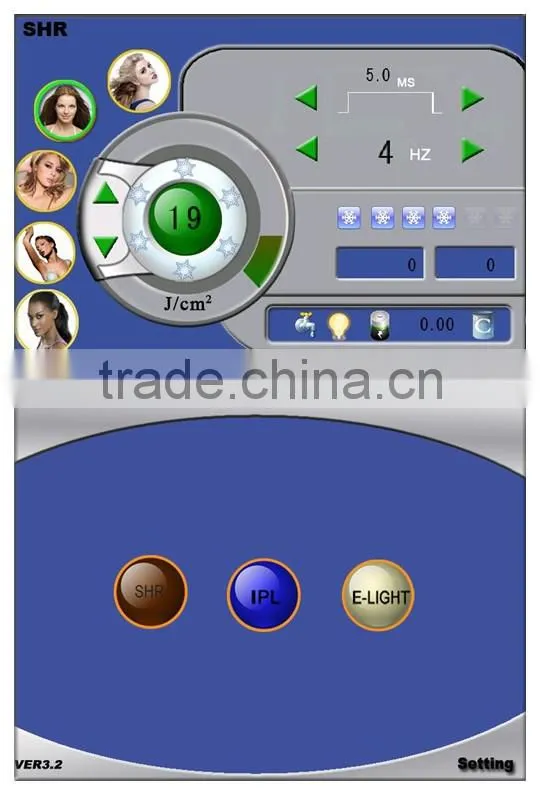 Two treatment handles !! opt shr hair removal machine with hot sale (CE,ISO,SGS,TUV)