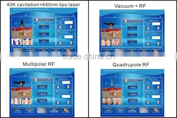 vacuum cavitation RF weight loss slimming machine