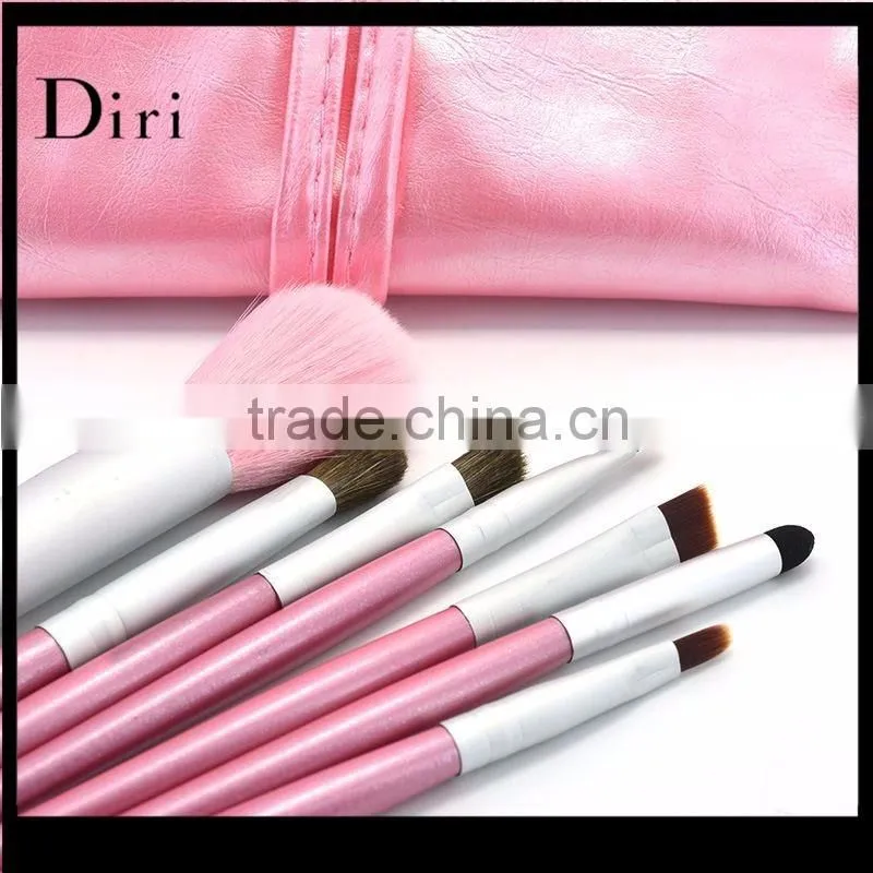 Factory best price pink 7pcs cosmetic brushes