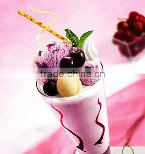 Natural organic white vanilla ice cream flauour powder