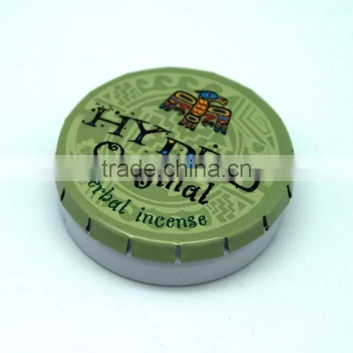 fashion popular small round Empty Round pill Mint click clack tin box wholesale