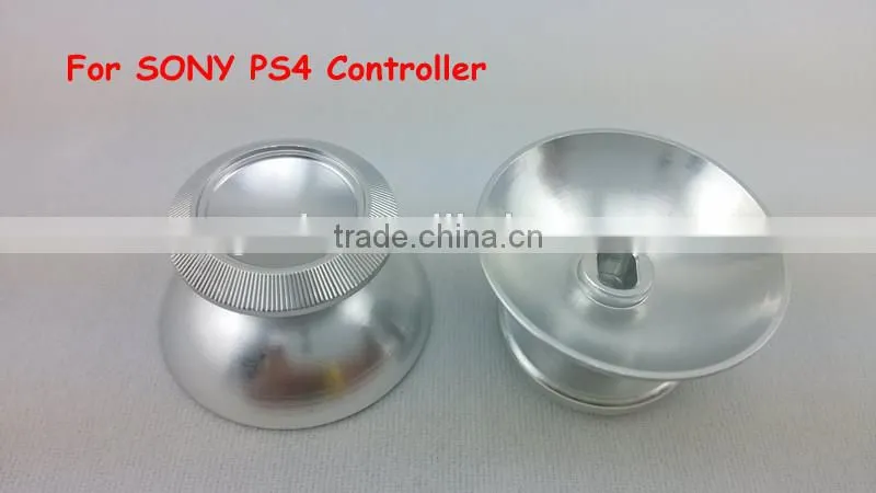 Silver Aluminum Alloy Thumbstick for SONY PS4 Controller/for ps4 controller replacement metal analog stick/mushroom