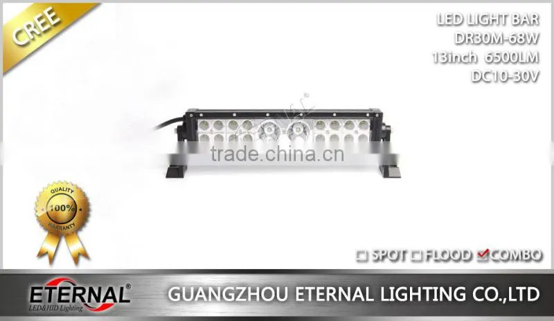13inch 68W combo led light bar for 4x4 racing off-road wrangler rubicon Hummer 4WD bugggy equipment truck trailer