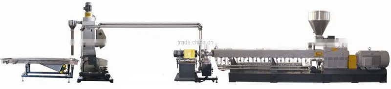 Double stage PP PE waste plastic pelletizing line/granulating machine
