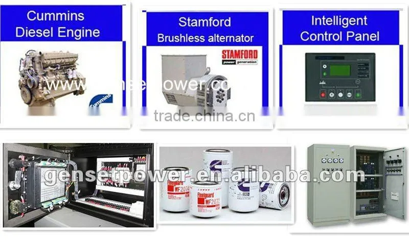 25KVA To 1250KVA water cooled diesel generators for sale
