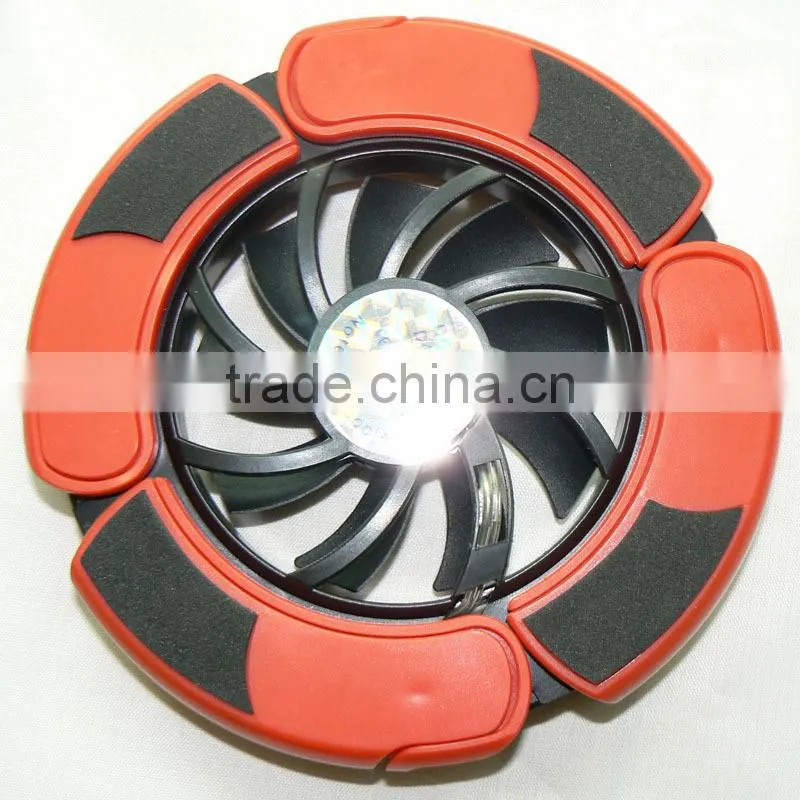 Cheap Stock cool fan notebook cooling pad USB Cooling Pad Flaming wheel Laptop Cooler Pad Fan for Laptop Notebook
