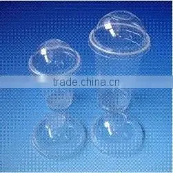 disposable clear plastic dome lid for beverage cup 12oz-16oz hot coffee cup