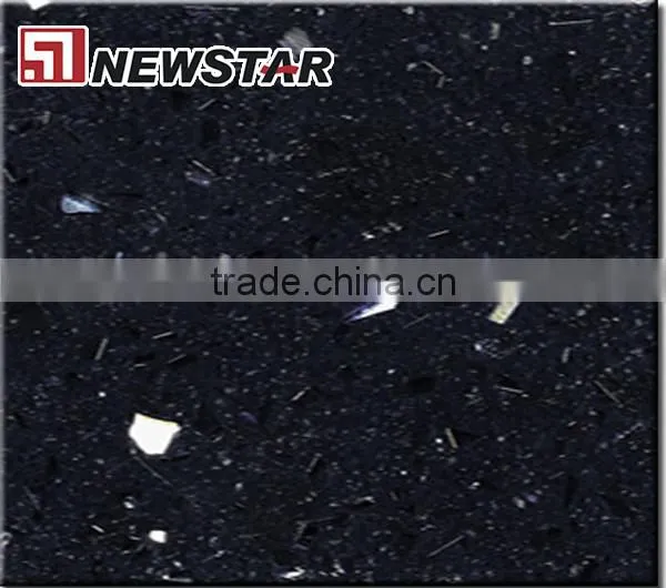 Newstar cheap polished black artificial stone price