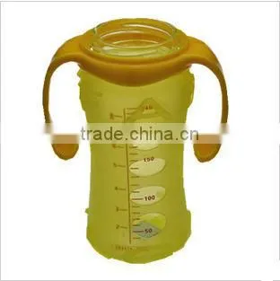 HOT Food grade durable silicone bottle sleeve for baby