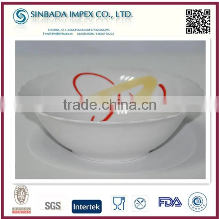 wholesale wide used reusable salad bowl with design