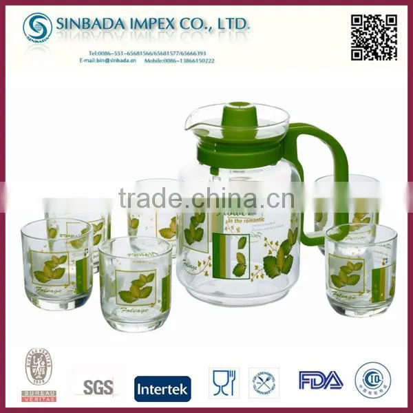 R105 Daily use Products, Hot Eco-Friendly 7pcs Chinese Glass Tea Set