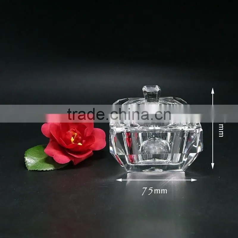 Decorative clear storage box crystal glass jewelry box