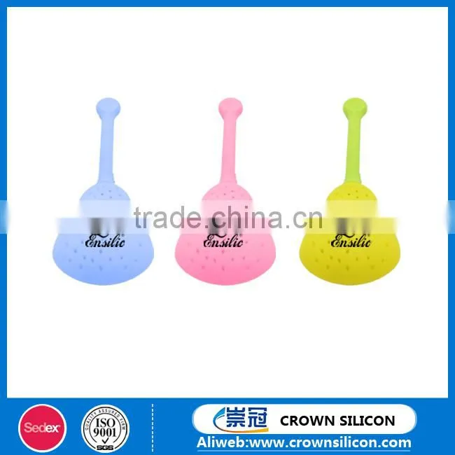 BPA free eco-friendly funny pear design Silicone Tea Leaf Filter