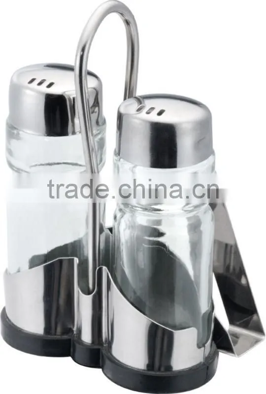 Stainless Steel Pepper Storage Jar With Handle