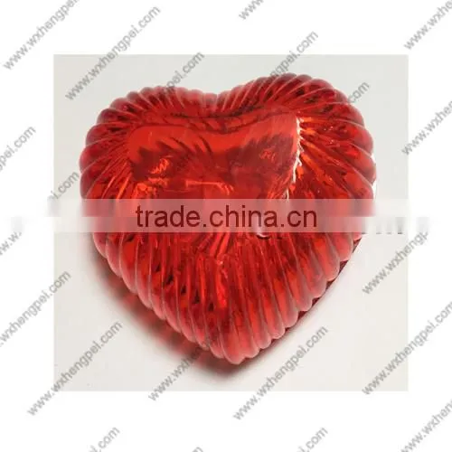 Cleverish portable cute red heart-shaped plastic storage jewelry wedding box kit