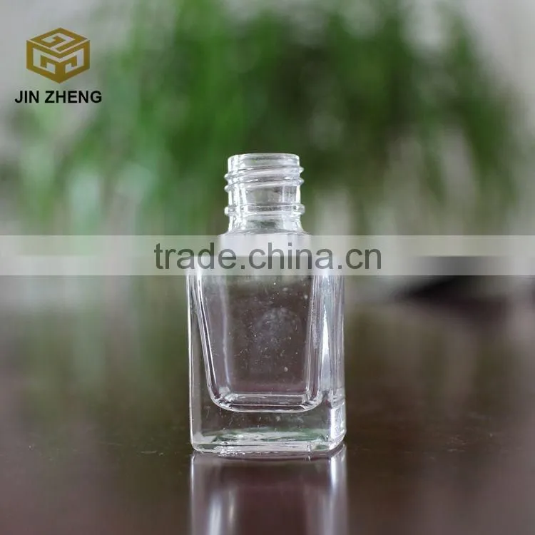 Custom square shape 10ml empty nail polish glass bottle cheap