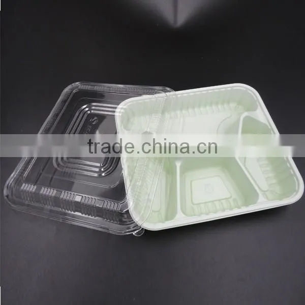 China Factory direct Meal Prep 4 Compartment Food Containers, 10pack, Leak Proof, Microwave, bento lunch food box container