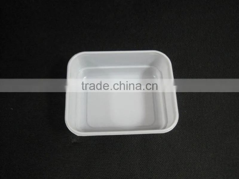 Disposable Rectangular Salad Bowl, Plastic Dish, Airline Salad Bowl