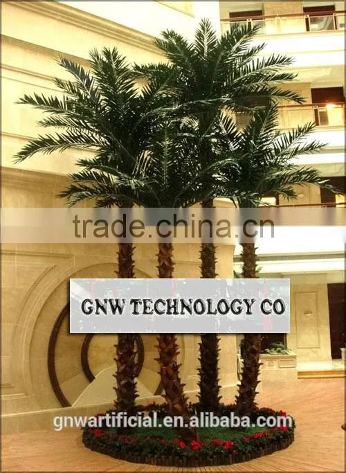 APM036 GNW Artificial Decorative Coconut Palm Tree Show 10ft for Room Decoration