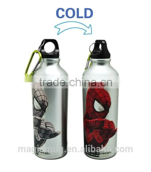 color changing aluminum water flask