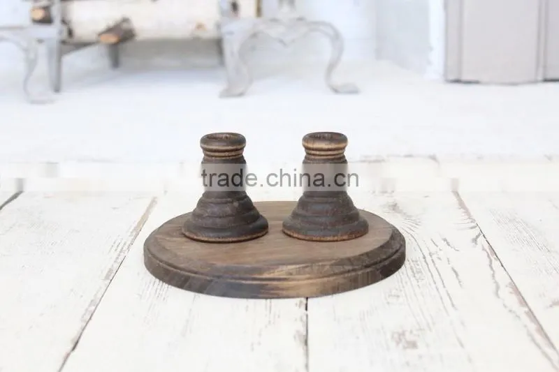 Wedding Decor Rustic White Candle Holder
