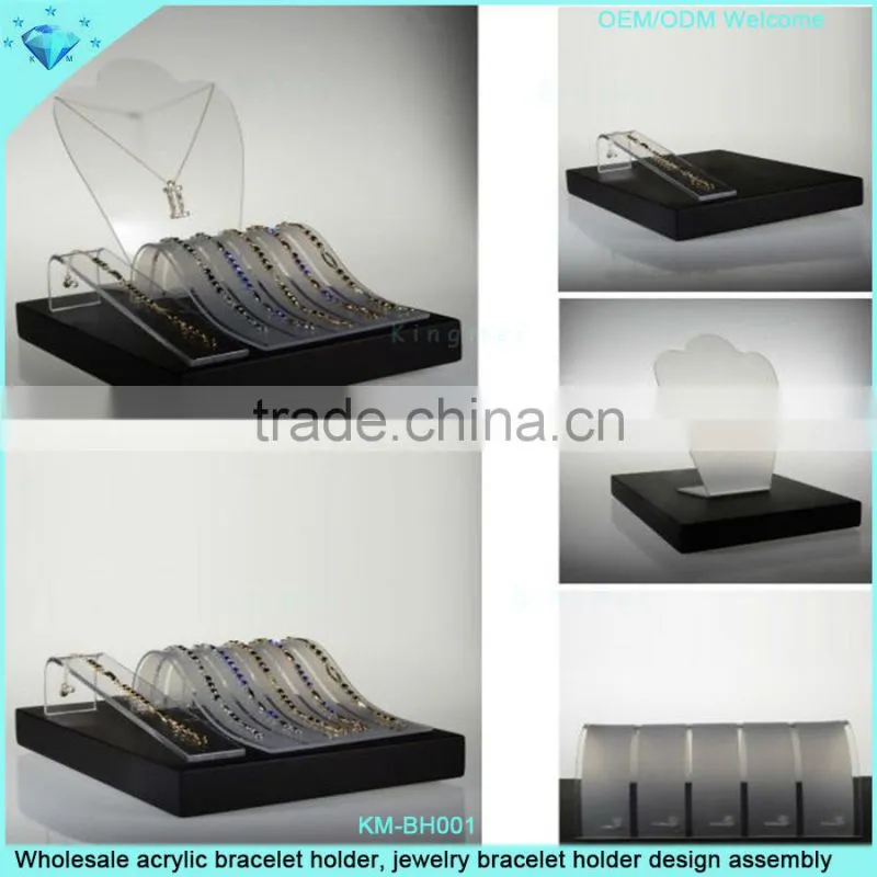 Custom hot frosted acrylic jewelry display, acrylic necklace Stands