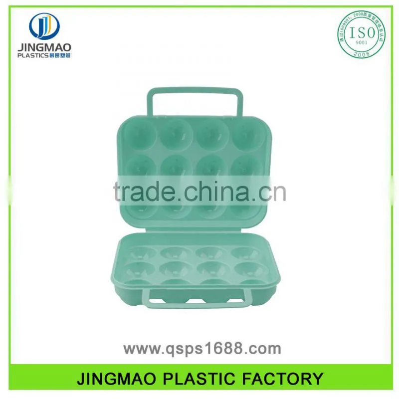 Novelty Design 12 Cavities Egg Shaped Plastic Container