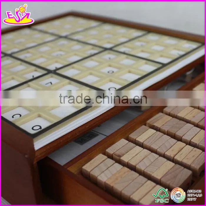 Hot new product for 2015 wooden sudoku toy for kids,Educational toy wooden toy sudoku,Wooden Deluxe Sudoku Board Game W11A014