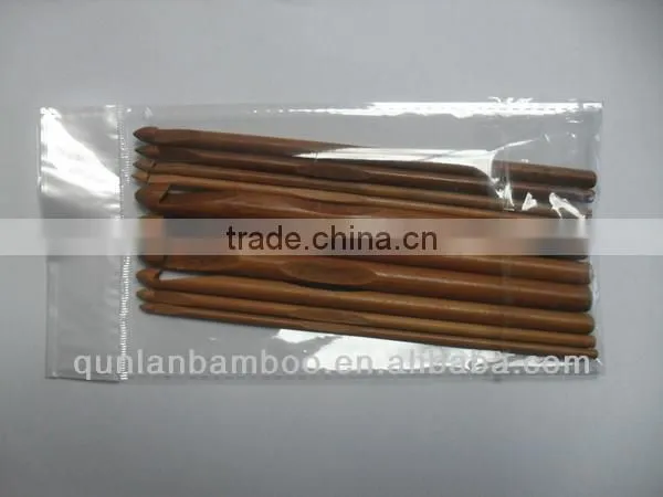 Natural Color Bamboo Assorted Crochet Hooks