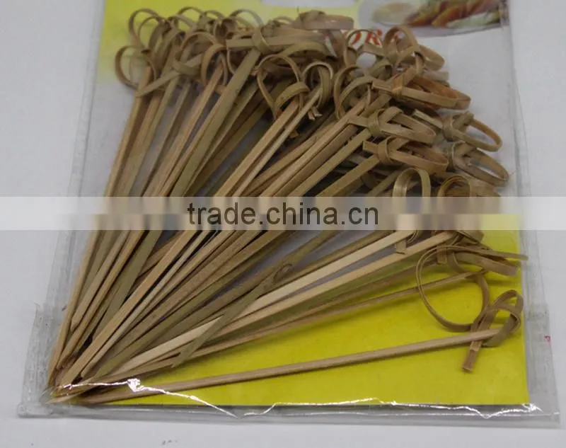 2016 Nne fashion whosales knotted bamboo fruit pick sticks with cheap price
