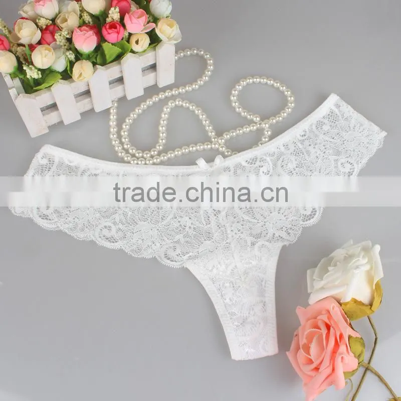 Factory direct sales S-XL Size Women Sexy Lace Underwear Briefs Panties Thongs G-string pant