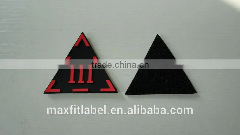 china factory high quality pvc logo patch for shoes