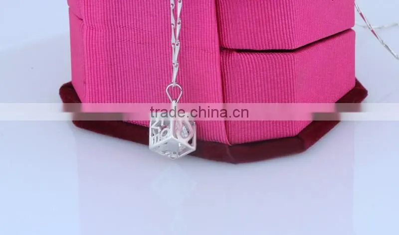 Modern personalized design jewelry 925 silver Rubik's Cube pendant