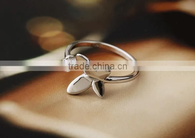 F20056N Hot Sale Fashion Beautyfly Ring Charm Gift Silver Ring for Women