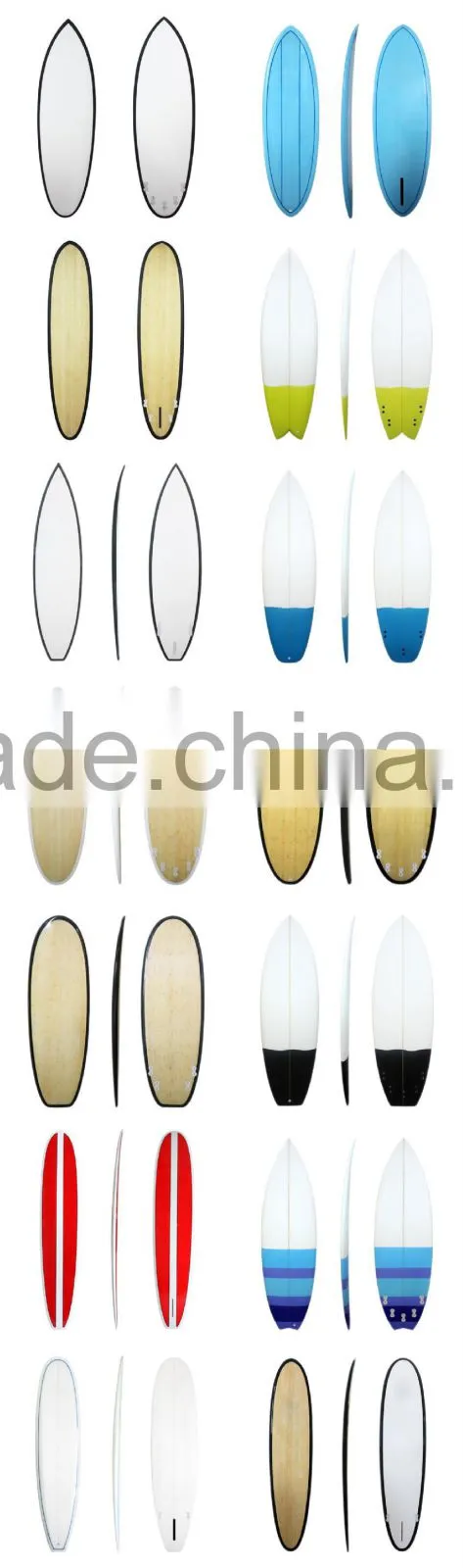 High Quality Epoxy Surfboards Custom Blue Epoxy Surfboards for Sale
