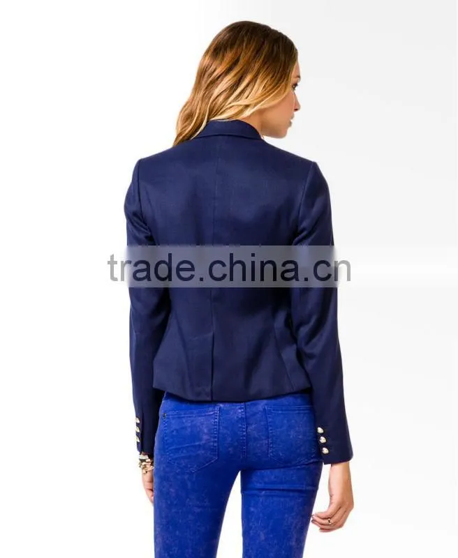 Women's Nautical Button Blazer