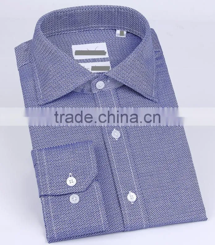 2017 lastest style men office long sleeves shirts solid color