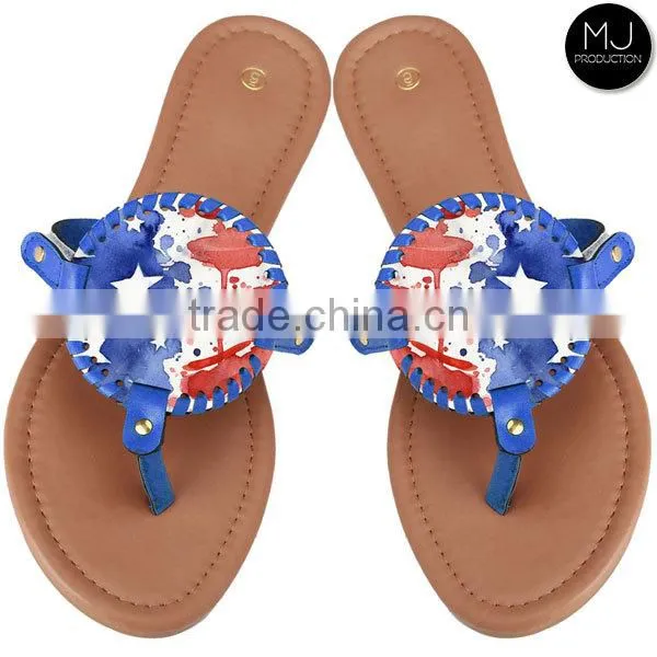 2017 Factory Monogram Disc Women Sandals Flip Flop