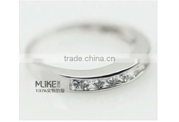 Crystal 925 Sterling silver ring M4003