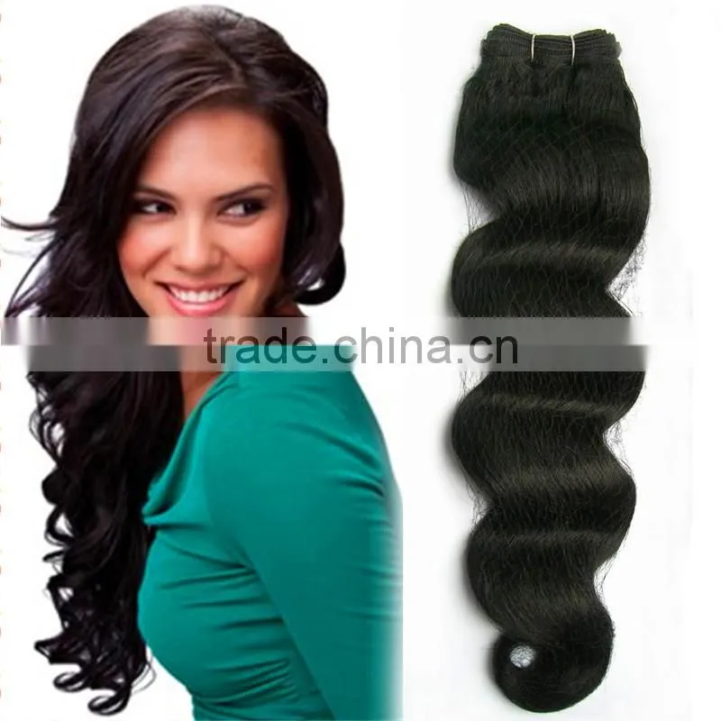Silky Straight Brazilian Human Hair Weave Black Rose Body Wave Remy Hair Extension