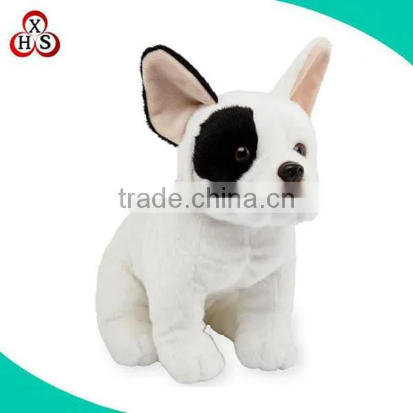 high quality custom animal plush stuffed toy french dog plush toy