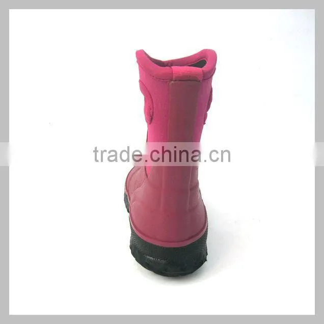 5mm neoprene girls' rain boots