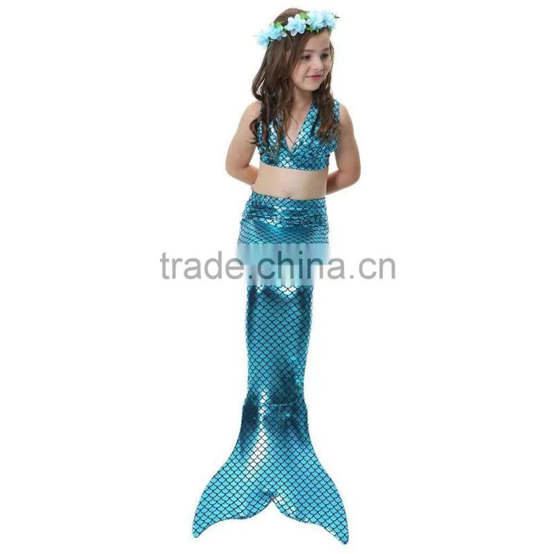 Fairy costumes for girls beach holiday Mermaid fashion bikini sets 3PC