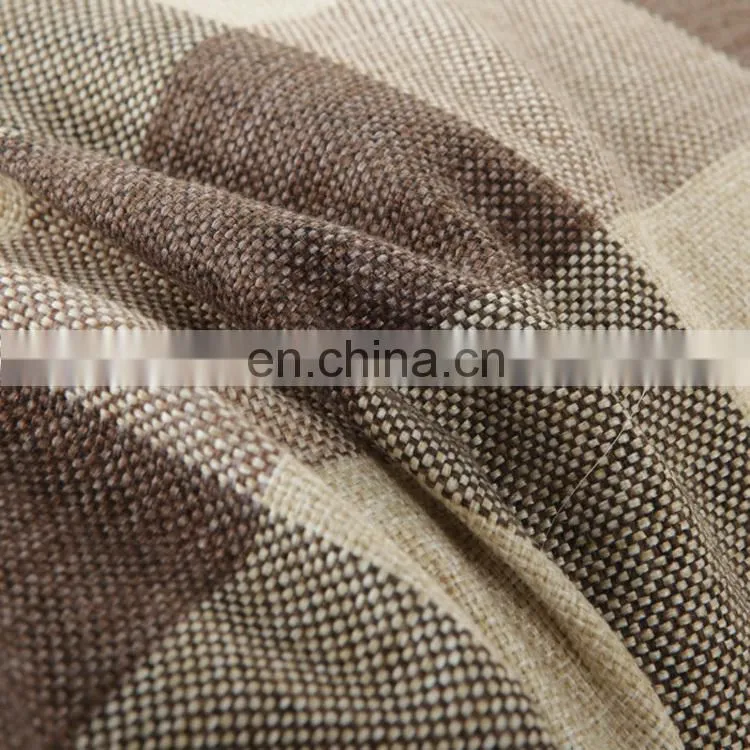Home Grid Pillow Case Sofa Cushion Cover Custom