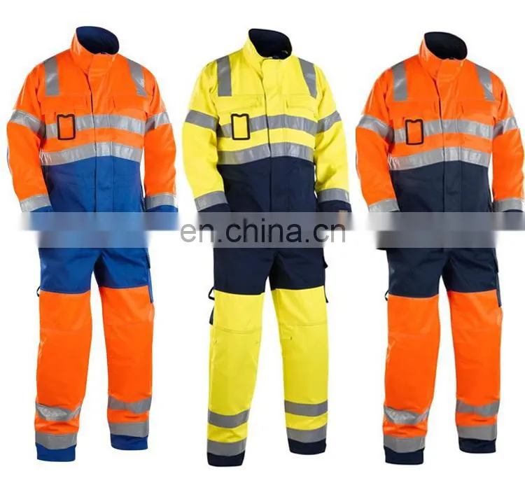 100%Cotton FR reflective protective coverall for mining worker