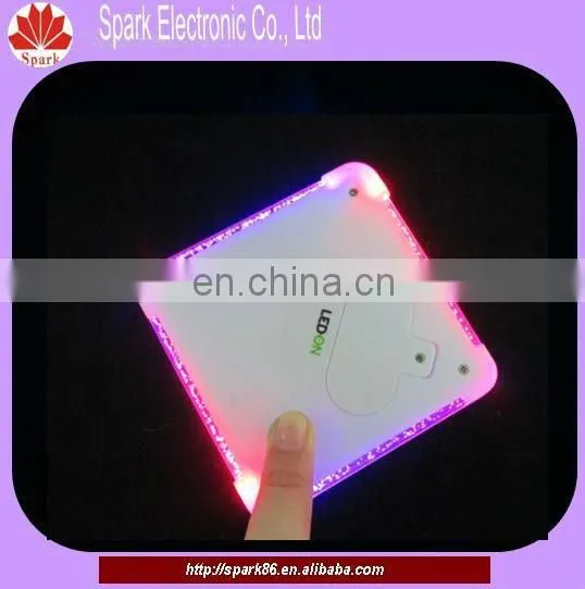plastic bar luminent coaster led
