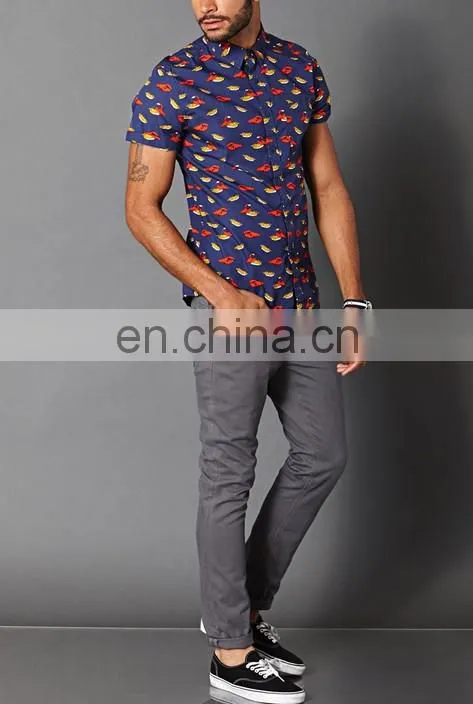 100% Cotton Best Selling Good Quality Design Man Shirt