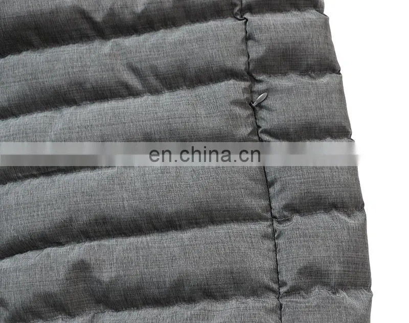 Men's OEM high quality soft shell padded jacket , grey color winter jacket with padding .