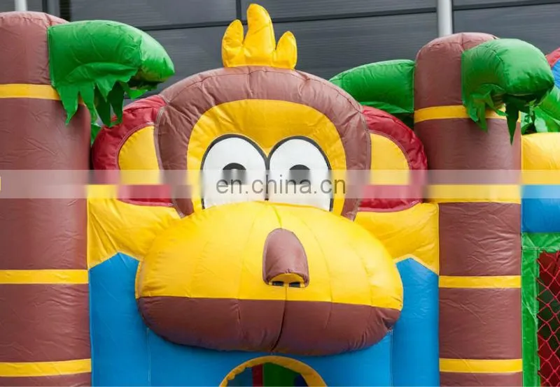 Monkey Bouncer Slide Inflatable Bounce House Combo