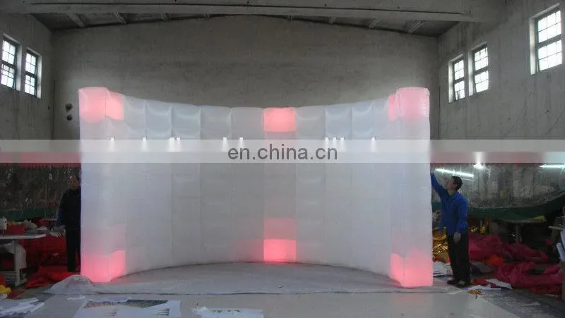 new design customized popular led light inflatable booth for sale